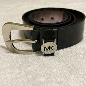 Michael Kors Black Patent Belt